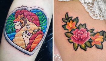 15 „haftowanych” tatuaży, które spodobałyby się nawet Twojej babci!
