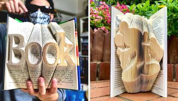 Japoński artysta to król książkowego origami. 25 dzieł pasujących do domowych biblioteczek