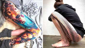 23 tatuaże zlokalizowane na nogach, które odbierają mowę. Zrobili je prawdziwi mistrzowie w swoim fachu