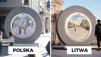Futurystyczny portal połączył Lublin z Wilnem. Już teraz okazał się wakacyjnym hitem