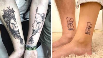 19 przykładów, kiedy osoby zdecydowały się na wspólne tatuaże i nie żałują
