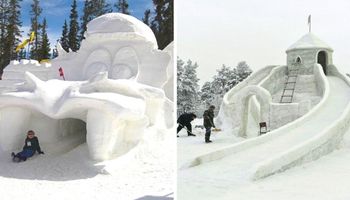 15 zamków i fortec zbudowanych ze śniegu, które cieszą się nietopniejącą popularnością