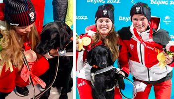Pies przewodnik otrzymał swój własny medal na podium Igrzysk Paraolimpijskich w Pekinie