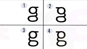 Większość osób nie jest w stanie rozpoznać litery „g” choć widuje ją każdego dnia