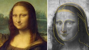 Pod znanym wszystkim portretem Mona Lisy znajduje się wizerunek innej kobiety