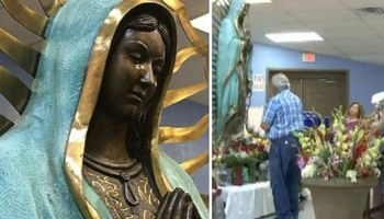 Posąg Matki Boskiej „płacze” oliwą, a eksperci wciąż nie potrafią tego racjonalnie wyjaśnić