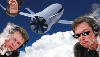 Palący trawkę Elon Musk podzielił się swoją wizją elektrycznego samolotu
