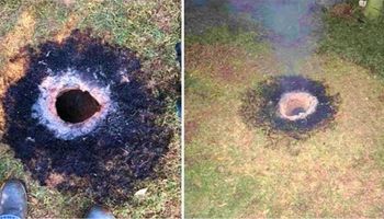 W Arkansas nagle pojawiła się dziura w ziemi, a później przez 40 minut buchał z niej płomień