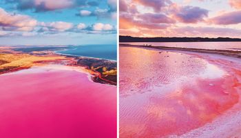 Hutt Lagoon – różowa laguna w Australii zachwyca bajkowym krajobrazem