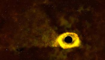 Zobacz jak gwiazda wielkości Słońca zostaje rozerwana przez supermasywną czarną dziurę