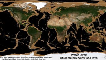 Jak wyglądałby świat bez wody? Genialna animacja ukazuje, co skrywa się pod powierzchnią oceanów