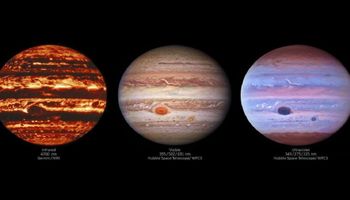 Niesamowite obrazy Jowisza ukazują charakterystyczne cechy atmosfery na różnych długościach fal