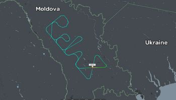 Trasa pewnego pilota wzdłuż granicy z Ukrainą ułożyła się w słowo „RELAX”