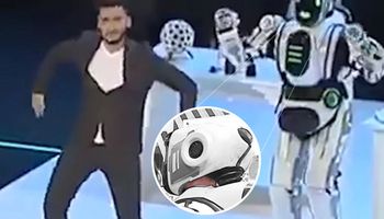 Rosyjski ultranowoczesny robot okazał się być zwykłym mężczyzną w bardzo drogim kostiumie
