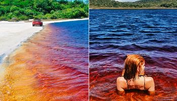 Jezioro Coca-Cola zachwyca barwami. Bajeczna sceneria przyciąga turystów z całego świata