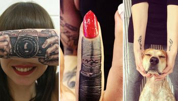 30 Kreatywnych Tatuaży, Które W Sprytny Sposób Wykorzystują Części Ciała