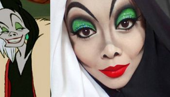 Ta kobieta za pomocą makijażu i hidżabu zamienia się w postacie z bajek Disneya. Robi wrażenie!