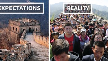 Zestawienia tych zdjęć to najlepszy dowód na to, że oczekiwania turystów, a rzeczywistość to dwa różne światy!