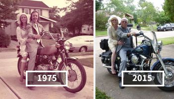 15 par odtworzyło swoje zdjęcia z przeszłości. Udowodnili tym samym, że prawdziwa miłość istnieje!