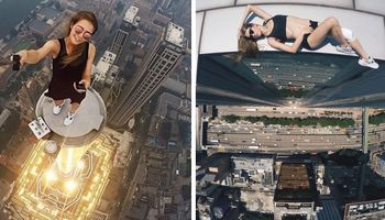 Pochodząca z Rosji dziewczyna wykonuje ryzykowne selfie z najwyższych budowli