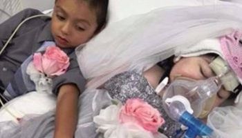 Chora pięciolatka zmarła sześć godzin po swoim ślubie z najlepszym przyjacielem