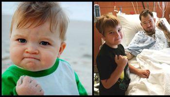 Mama zrobiła zdjęcie synkowi jedzącemu piasek. 8 lat później jego popularność uratowała życie taty