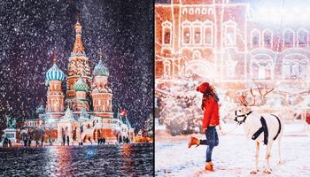 Magia Świąt uchwycona na pięknych fotografiach z Moskwy. Trudno oderwać od nich wzrok