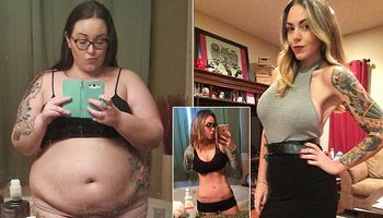 Uzależniona od jedzenia i alkoholu kobieta przechodzi oszałamiającą przemianę po utracie 75 kilogramów