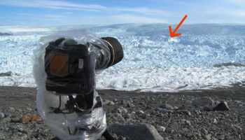 Fotografował lodowce, gdy nagle usłyszał dziwny dźwięk i zobaczył coś, co wywołało u niego dreszcze
