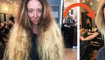 Przez lata nie ścinała włosów i sama je rozjaśniała. W 7 godzin zmieniono ją nie do poznania