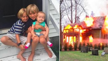 Dzieci przebywały w domu, kiedy wybuchł pożar. 8-latek musiał wybrać, kogo wyprowadzi pierwszego