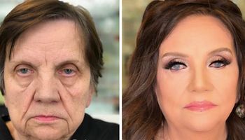 Za pomocą makijażu potrafi odmłodzić kobietę nawet o 20 lat. Zdjęcia przed i po są tego dowodem