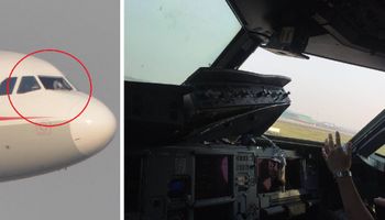W samolocie na wysokości 10 tys. metrów wypadła szyba. Ciśnienie prawie wyssało jednego z pilotów