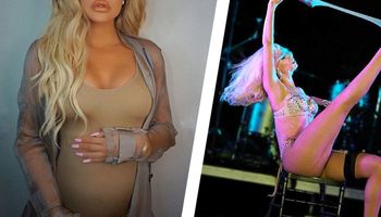 Ciężarna celebrytka wybaczyła narzeczonemu zdradę ze striptizerką tydzień przed porodem