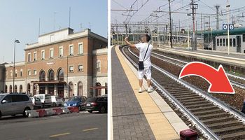 Na dworcu kobietę potrącił pociąg. Przechodzień wykorzystał okazje, aby zrobić selfie