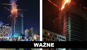Pożar wieżowca w centrum Warszawy. Policja ma ważne ostrzeżenie dla mieszkańców stolicy