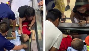 Horror 2-latka: Upadł na schodach, nagle mechanizm zaczął wciągać jego rączkę