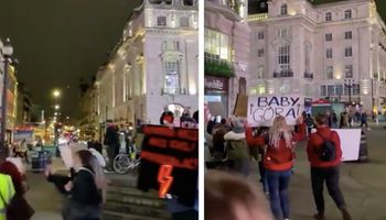 protest w Londynie