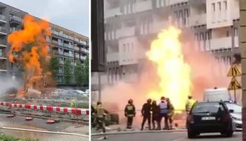 Wybuch i pożar w centrum Wrocławia! Ewakuowano ponad 700 osób