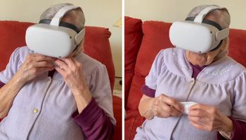 100-latka po raz pierwszy widzi VR. Film ma 3,2 mln wyświetleń!