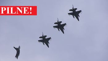 polskie myśliwce F16 przechywciły rosyjskie samoloty
