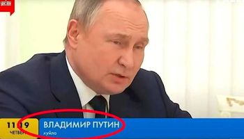 Putin w ukraińskiej telewizji