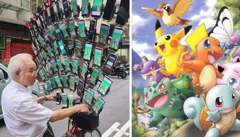 Pokemonowy Dziadek ewoluuje! Teraz ma aż 64 telefony, na które łapie kieszonkowe potworki