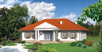 Projekty domów w stylu dworku polskiego