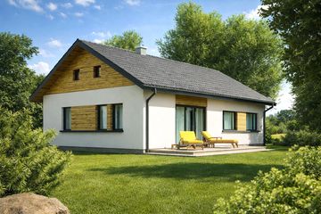  Projekt domu TK49 (WAK1018) - projekt domu parterowego - Zdjęcie 1