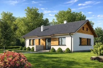  Projekt domu TK49 (WAK1018) - projekt domu parterowego - Zdjęcie 2