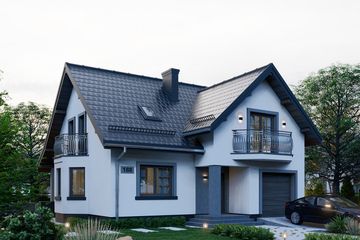  Projekt domu APS 188 (LUA1236) - projekt domu parterowego z poddaszem - Zdjęcie 3