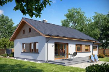  Projekt domu TK9GL1 (WAK1022) - projekt domu parterowego - Zdjęcie 2