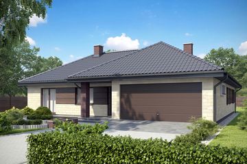 Projekt domu TK32 (WAK1023) - projekt domu parterowego - Zdjęcie 2