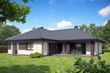  Projekt domu TK32 (WAK1023) - projekt domu parterowego - Zdjęcie 3